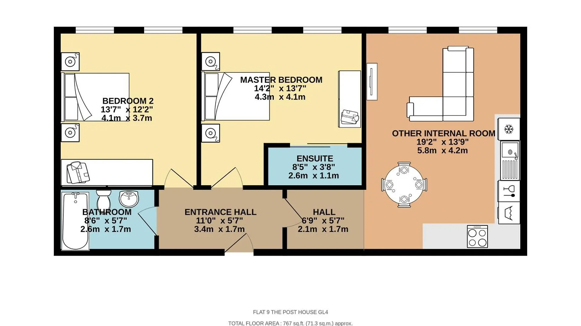 The Post House Two By Fortuna Property Gloucester Apartment